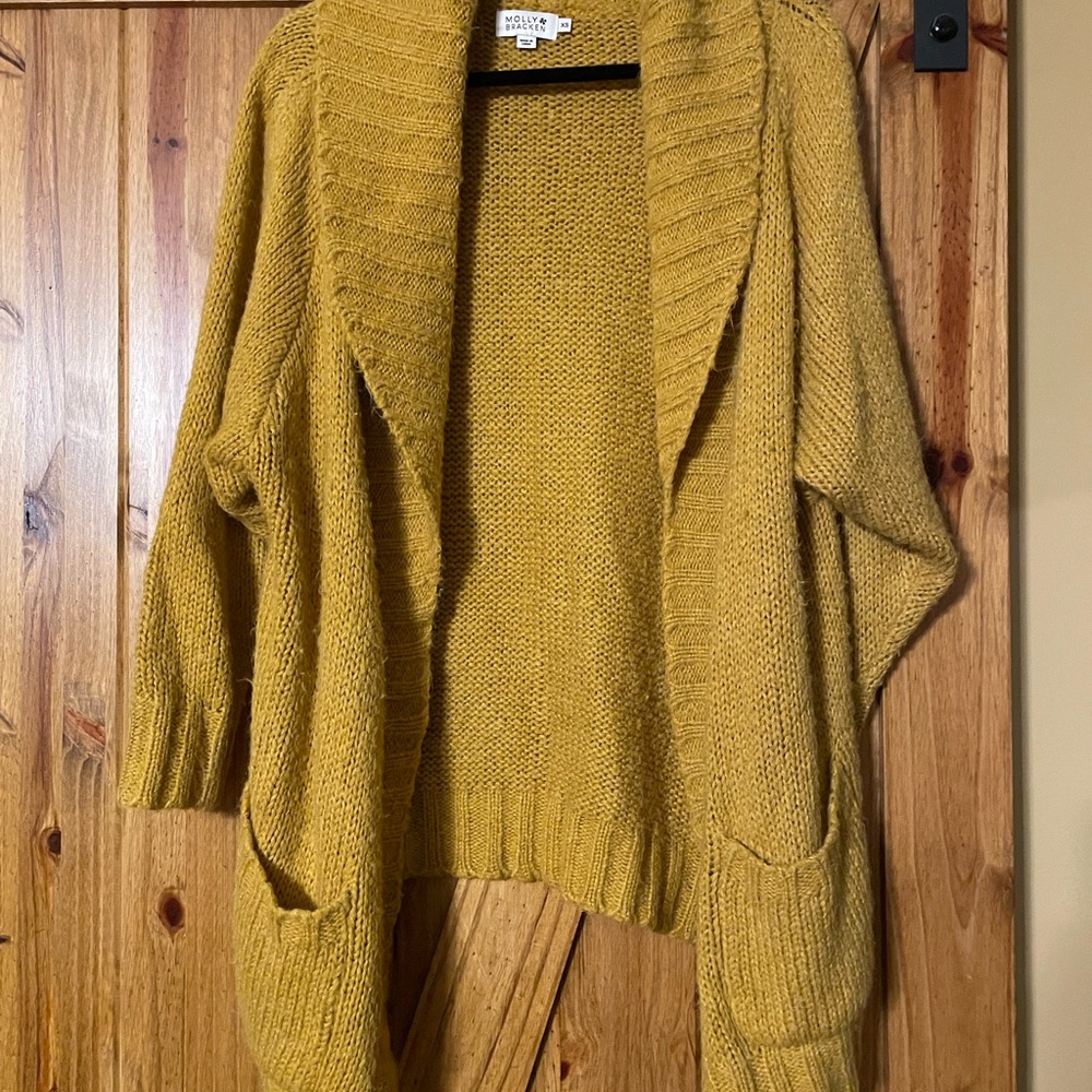 Molly Bracken Mustard Cardigan Sweater